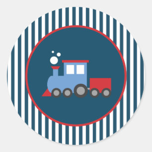 Autocollants de fête d'anniversaire de train