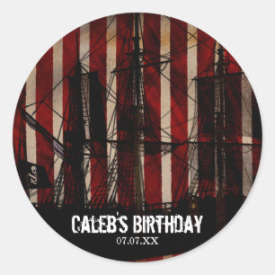 Autocollants de fête d'anniversaire grunge de bate