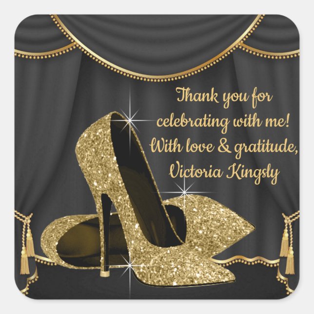 Autocollants de fête d'anniversaire pour chaussure (Devant)