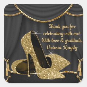 Autocollants de fête d'anniversaire pour chaussure