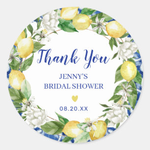 Autocollants de Fête de Fiançailles Italien Citron