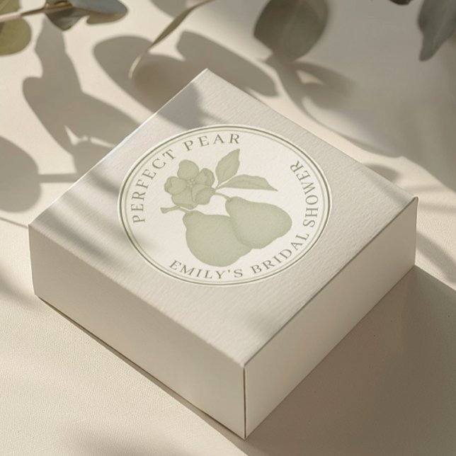 Autocollants de Fête de Fiançailles Sage Green Per (Favor Sticker)