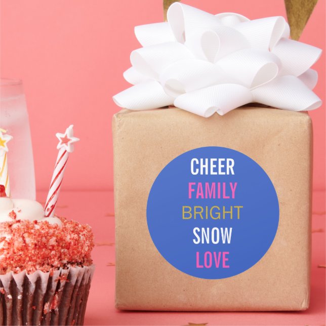 Autocollants de fête de Hanukkah Winter Wishes (Fête)