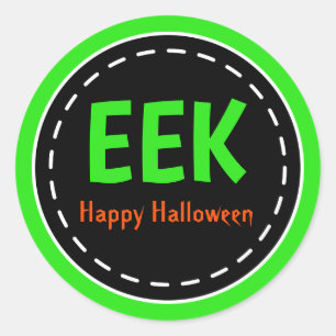 Autocollants de fête Halloween Eek Treat
