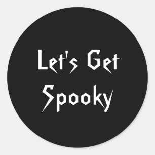 Autocollants de fête Halloween Let's Get Spooky