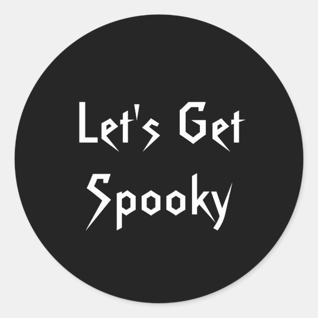 Autocollants de fête Halloween Let's Get Spooky (Devant)