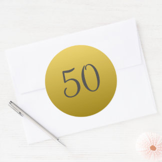 Autocollants de fête pour 50e anniversaire de mari