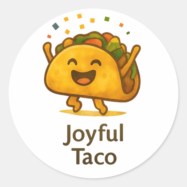 Autocollants de fête Taco Fiesta Enveloppe mignonn (Devant)