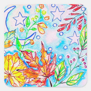 Autocollants de feuilles