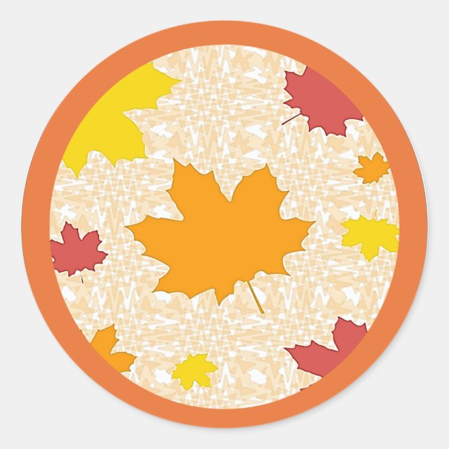 Autocollants de feuilles d'automne (Devant)