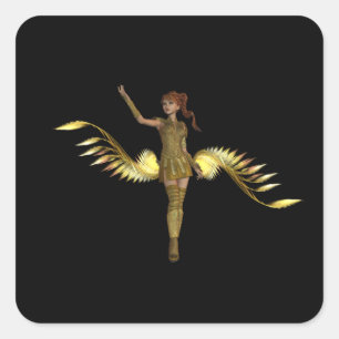 Autocollants de fille de guerrier