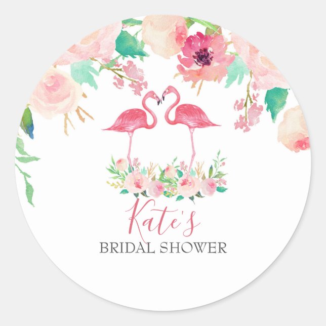 autocollants de Flamant rose (Devant)