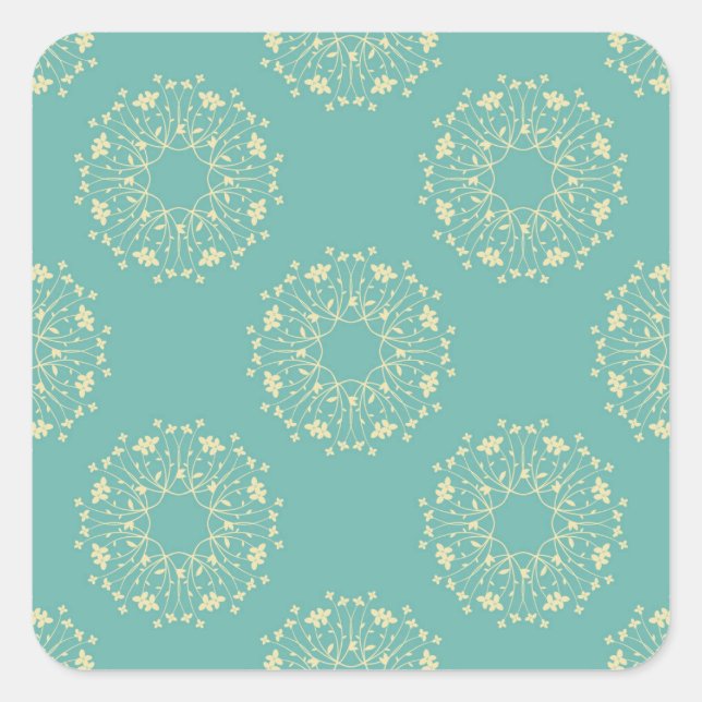 autocollants de fleurs d'époque (Devant)