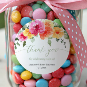 Autocollants de fleurs florales de pivoines rose o