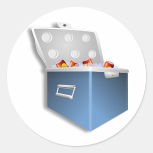 Autocollants de glacière de glace