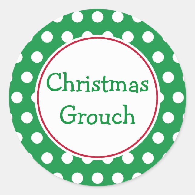 Autocollants de grincheux de Noël (Devant)