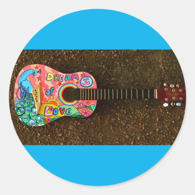 Autocollants de guitare. (Devant)