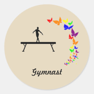 Autocollants de gymnastique papillon