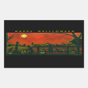 Autocollants de Halloween, Jack-O-Lanternes,