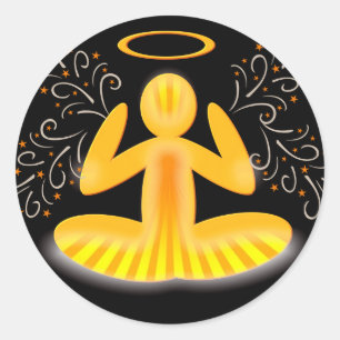 autocollants de halo de méditation