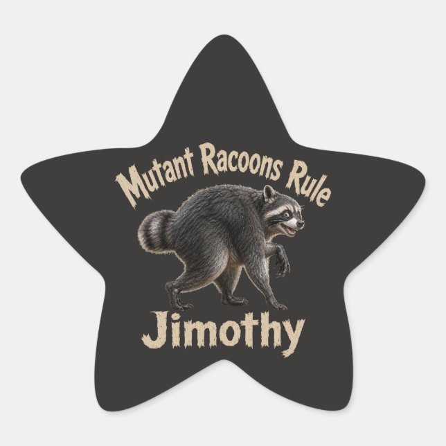 Autocollants de Jimothy Raton laveur (Devant)