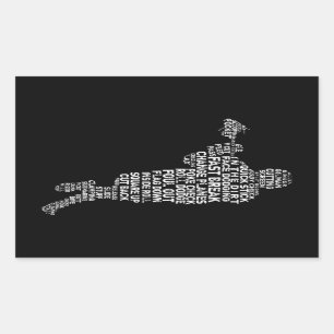 Autocollants de joueur de lacrosse