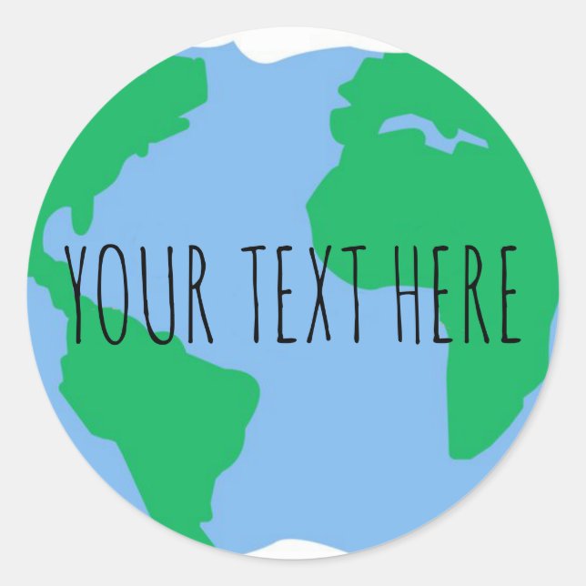 Autocollants de jour des terres de la planète de s (Devant)