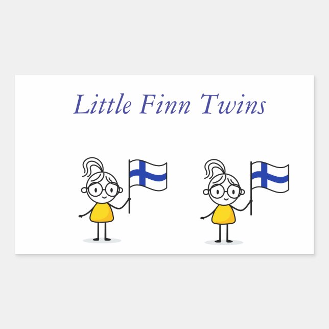 Autocollants de jumelles finlandaises (Devant)