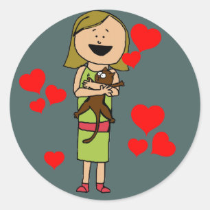 autocollants de kitty love