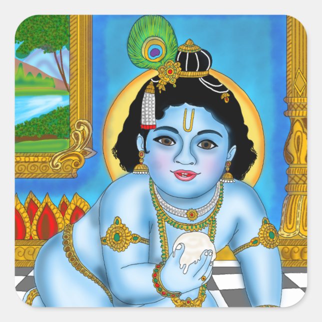 Autocollants de Krishna enfant (Devant)