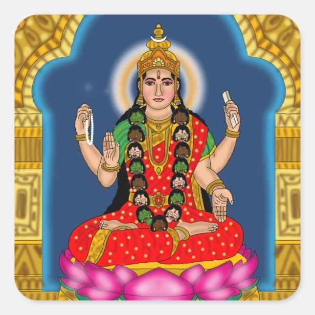 Autocollants de la déesse Bhairavi (Devant)