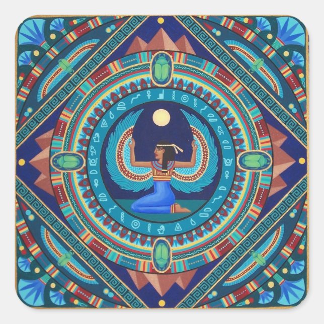 Autocollants de la déesse égyptienne Isis par Sooz (Devant)