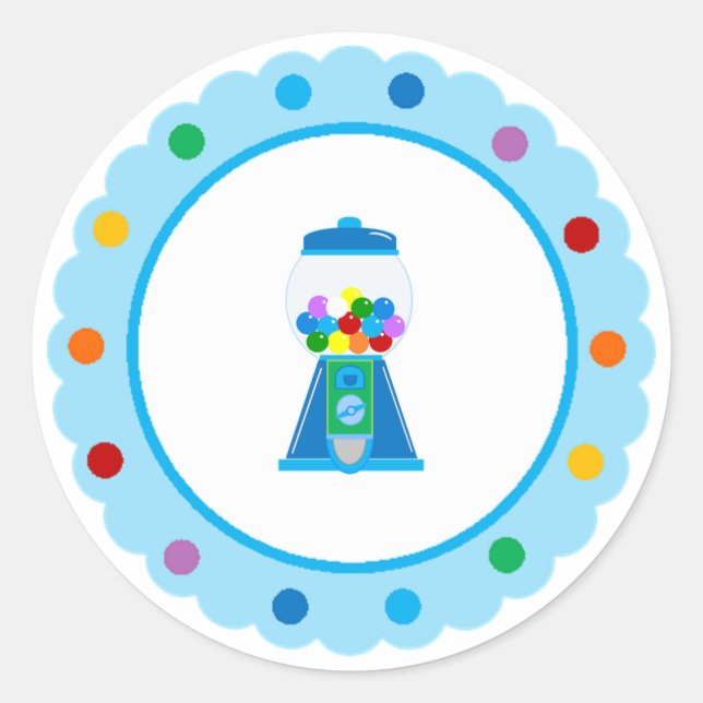 Autocollants de la fête Rainbow Gumball (Devant)