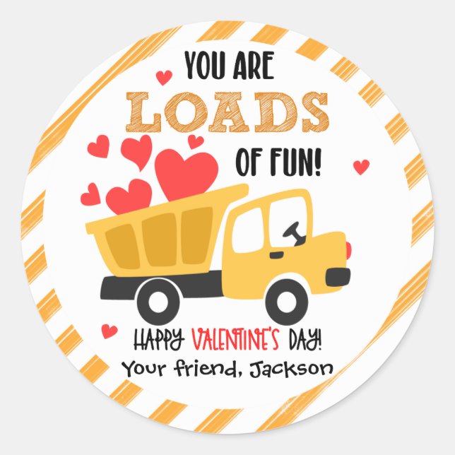 Autocollants de la Saint-Valentin Chargements de C (Devant)