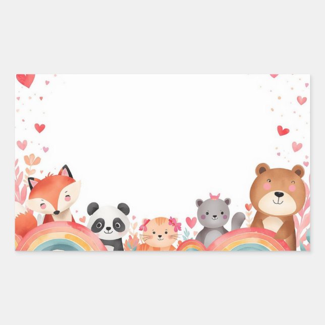 Autocollants de la Saint-Valentin pour enfants mig (Devant)
