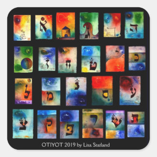 Autocollants de l'alphabet hébreu Otiyot