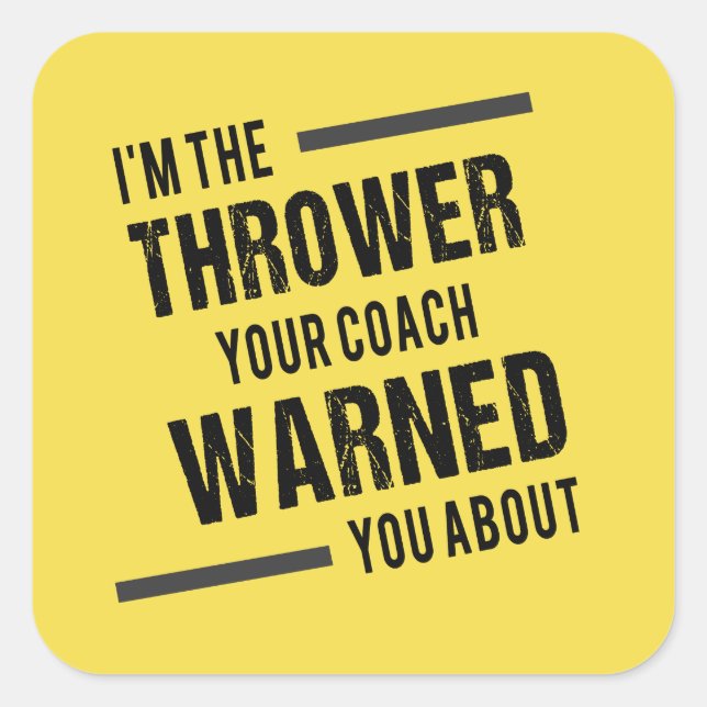 Autocollants de Lancer de Poids, Disque, Javelot e (Devant)