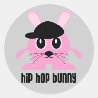 Autocollants de lapin de hip hop