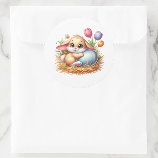 Autocollants de lapin de Pâques (Sac)