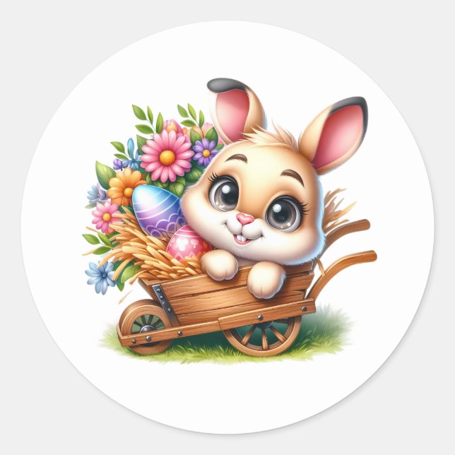Autocollants de lapin de Pâques (Devant)