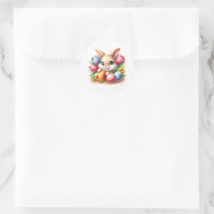 Autocollants de lapin de Pâques