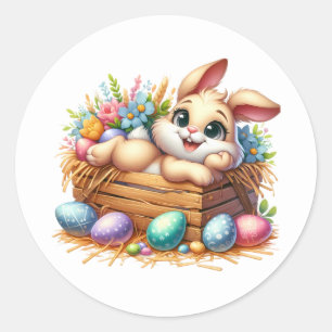 Autocollants de lapin de Pâques