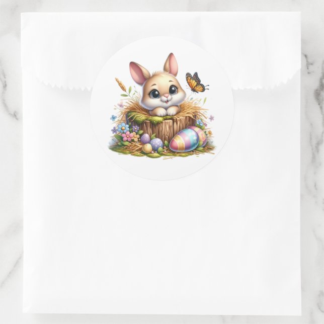 Autocollants de lapin de Pâques (Sac)