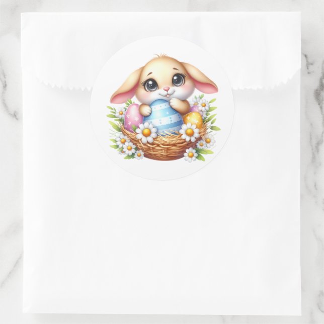 Autocollants de lapin de Pâques (Sac)