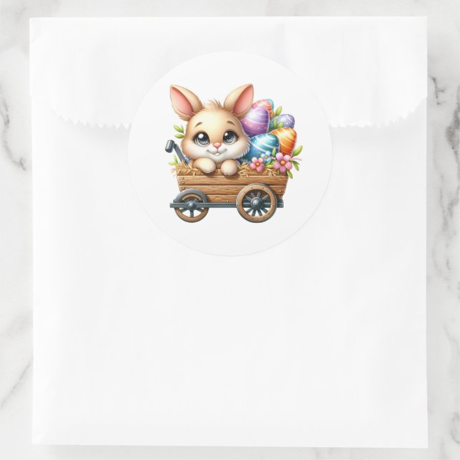 Autocollants de lapin de Pâques (Sac)