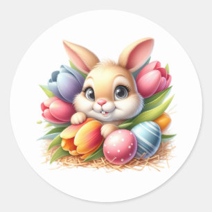 Autocollants de lapin de Pâques