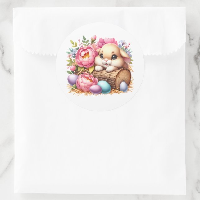 Autocollants de lapin de Pâques (Sac)