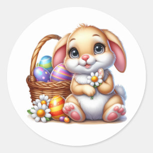 Autocollants de lapin de Pâques