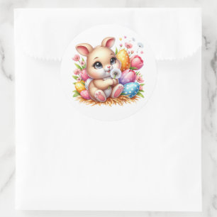 Autocollants de lapin de Pâques