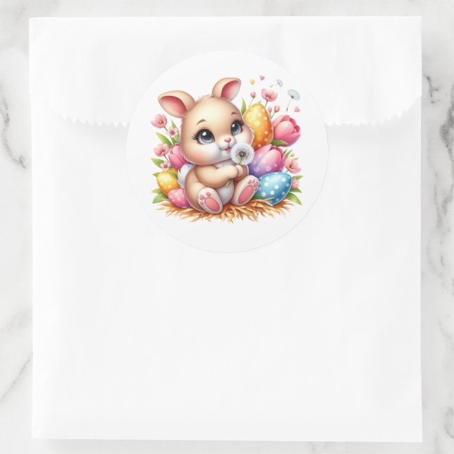 Autocollants de lapin de Pâques (Sac)